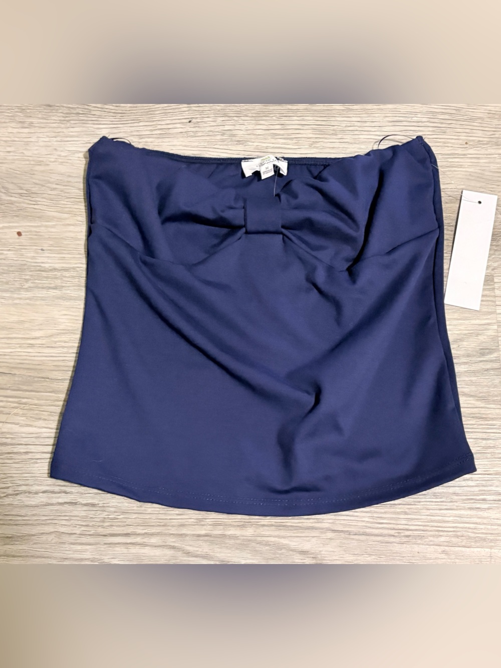 Women's Navy Blue Strapless Skirt